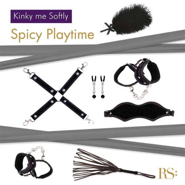 BDSM Set Soiree Kinky Me Softly Nero: Eleganza e Passione per le Tue Fantasie - immagine 2