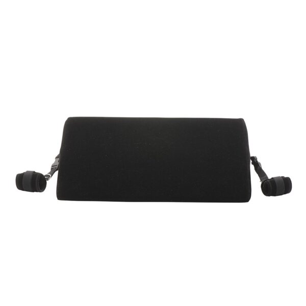 Cuscino Bondage Nero in Schiuma ad Alta Densità – Supporto Ergonomico e Clip per Polsi e Caviglie