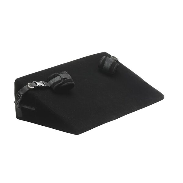Cuscino Bondage Nero in Schiuma ad Alta Densità – Supporto Ergonomico e Clip per Polsi e Caviglie - immagine 4