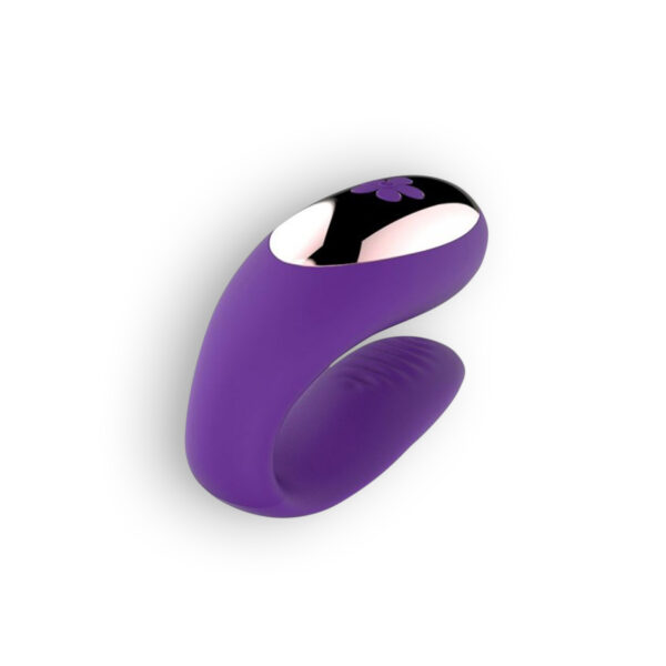 Vibratore Ricaricabile per Coppie con Telecomando - Viola - immagine 3